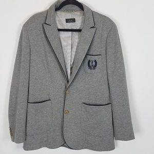 Zara Man Sport Moda Gray Blazer Jacket XXL